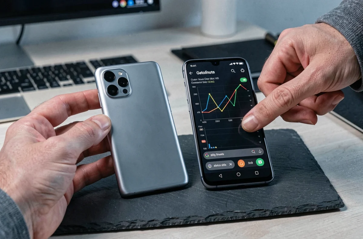 Comparaison côte à côte du Xiaomi 14T et du futur Xiaomi 15T sur une surface en ardoise