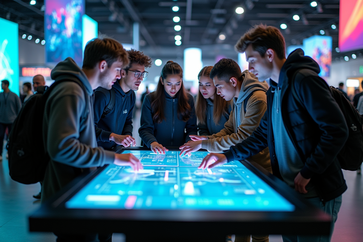 Jeunes discutant autour d